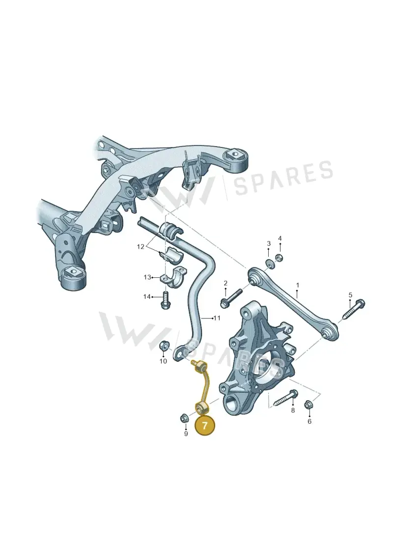 7L0505465D — Volkswagen Touareg BlueMotion (2014-2018) diagram 693501200, position 7