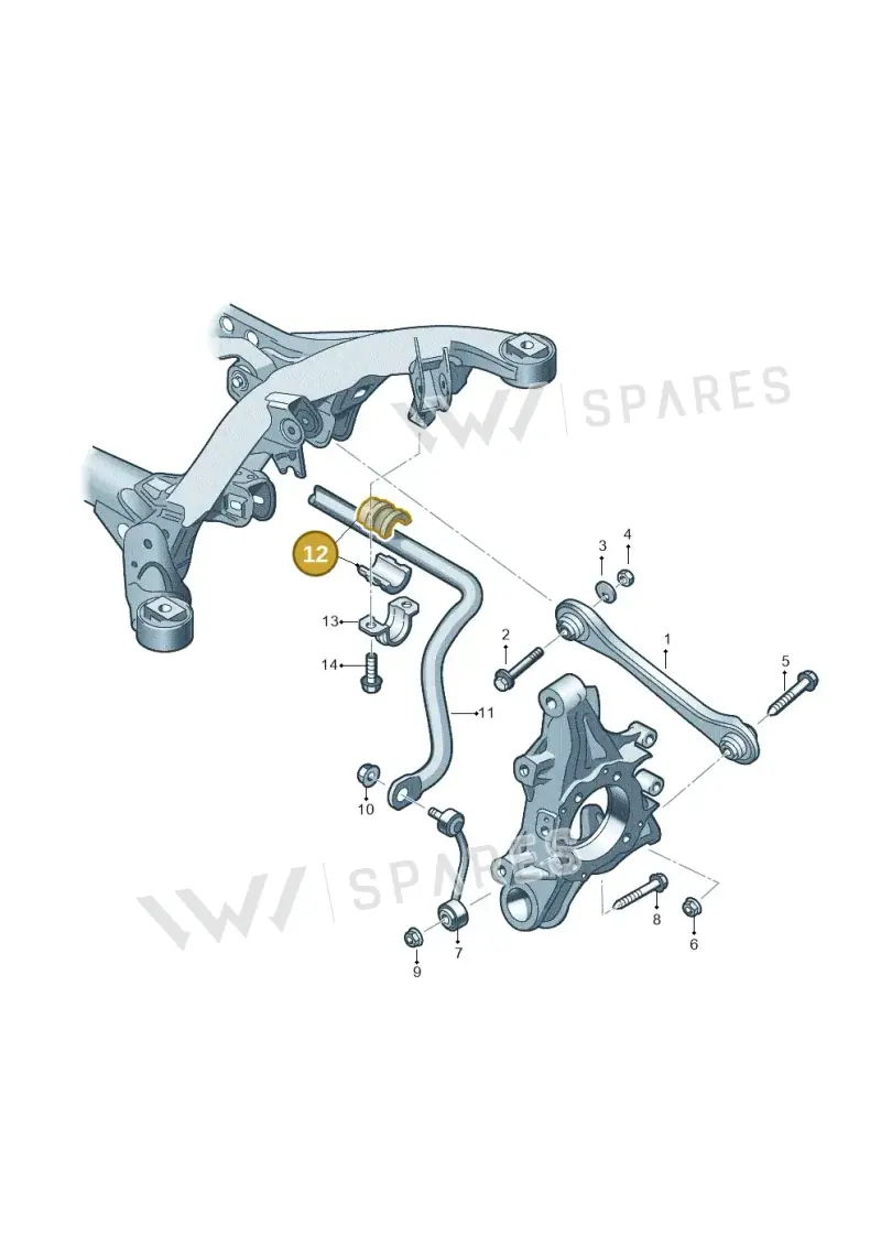 7L0511413E — Volkswagen Touareg BlueMotion (2014-2018) diagram 693501200, position 12