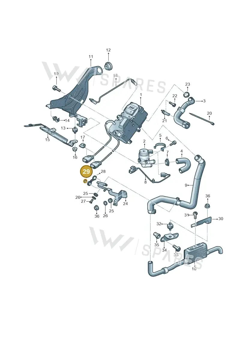 7L0819137B — Volkswagen Touareg BlueMotion (2014-2018) diagram 693819700, position 29