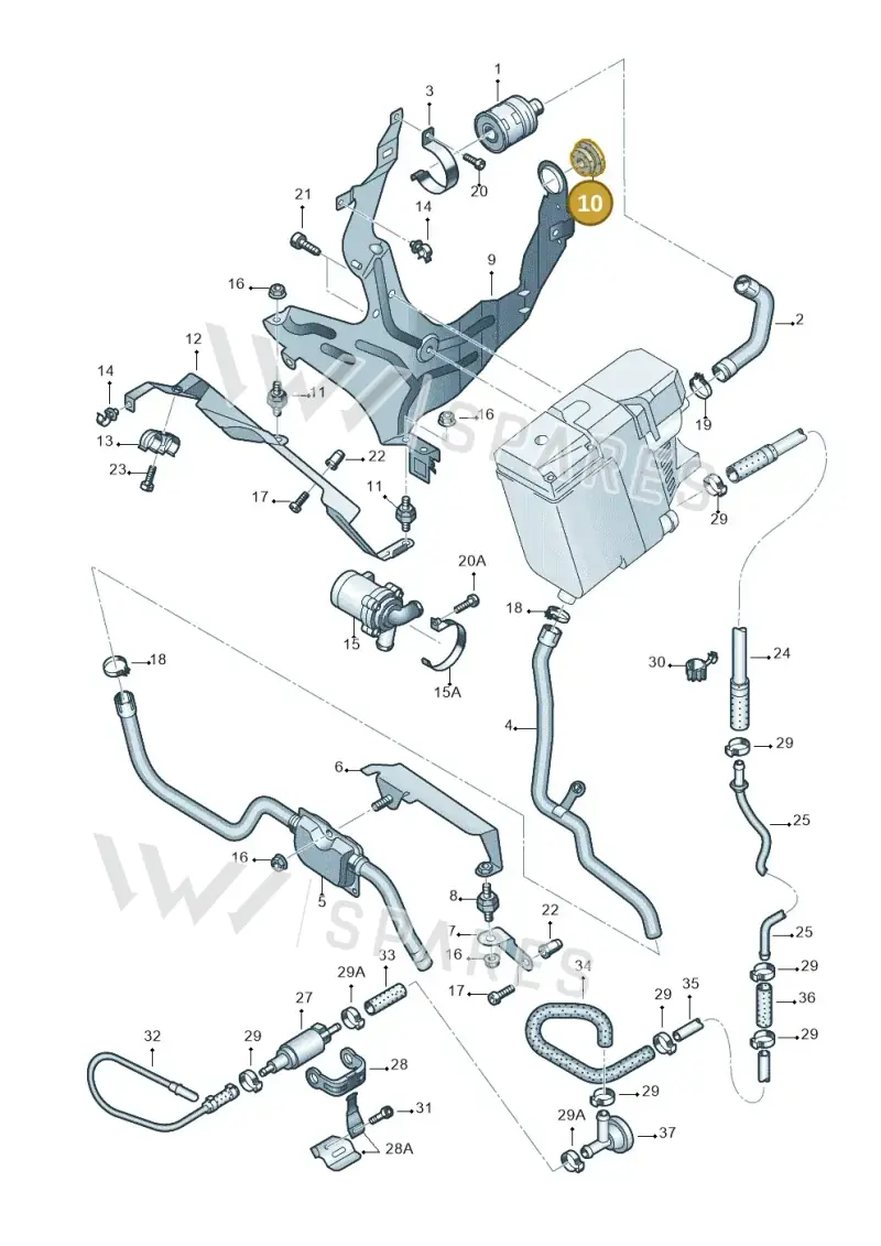 7L0819261 — Volkswagen Touareg                08> (2007-) diagram 478819460, position 10