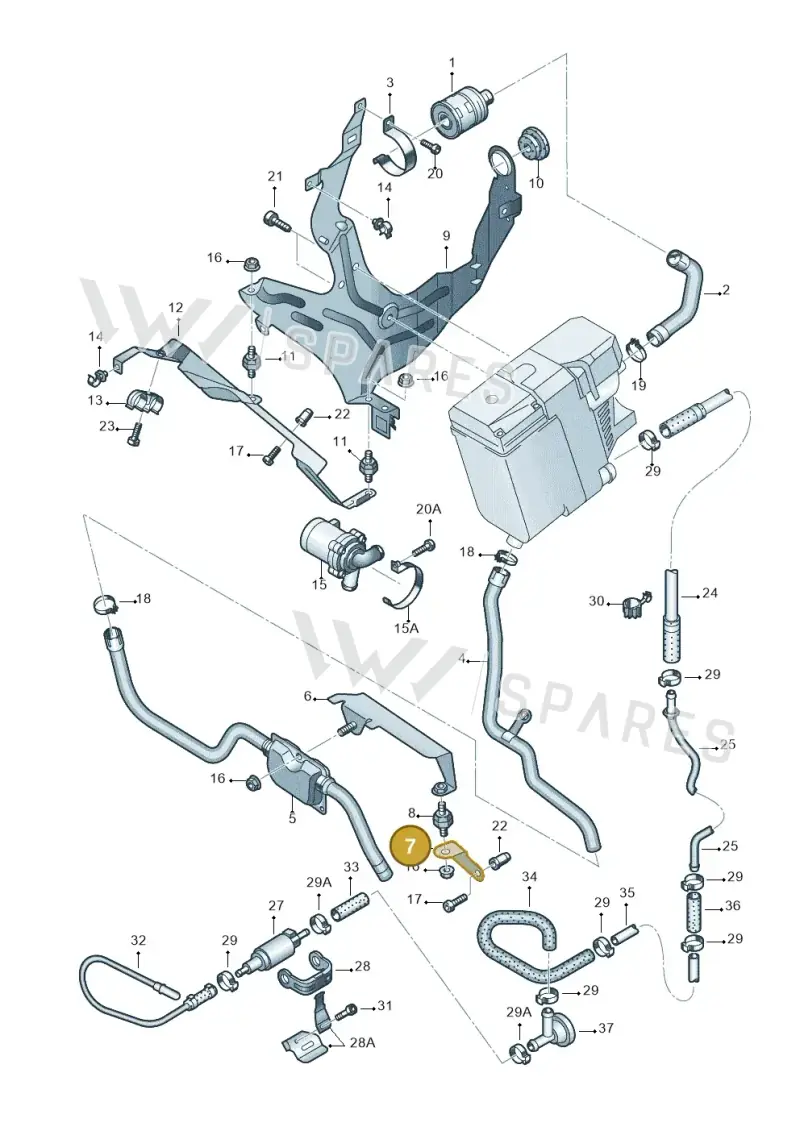 7L0819379 — Volkswagen Touareg                08> (2007-) diagram 478819460, position 7