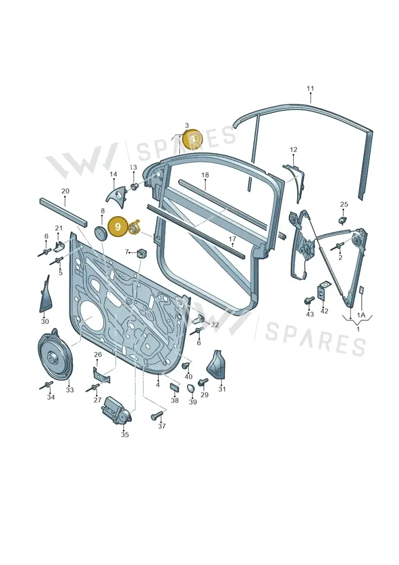 7L0837346A — Volkswagen Touareg                08> (2007-) diagram 274837600, position 9