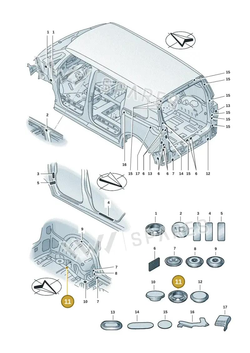 7L0899187 — Volkswagen ID.Buzz (2022-) diagram 15a803690, position 11