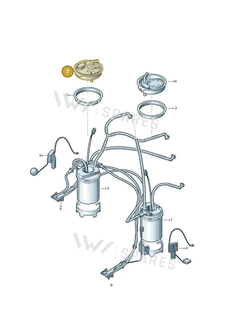 7L0919679A — Volkswagen Touareg (2003-2005) diagram 274919300, position 7