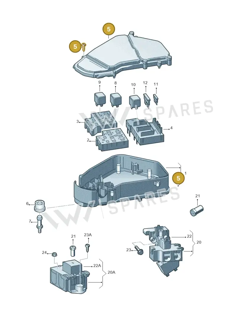 7L0937574A — Volkswagen Touareg                08> (2007-) diagram 274937100, position 5