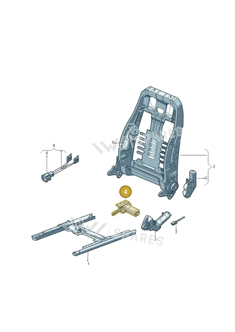 7L0959761A — Volkswagen Eos BlueMotion (2010-2015) diagram 655959450, position 4