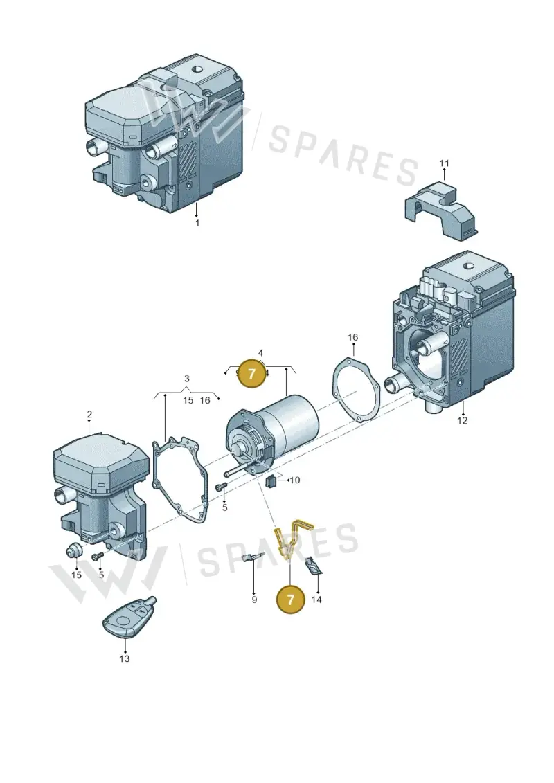7L0963319A — Volkswagen Amarok twin cab (2012-2016) diagram 679819550, position 7