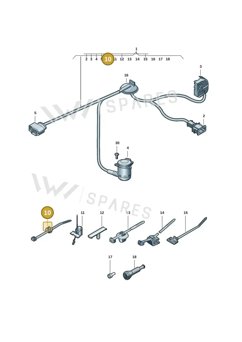 7L0971838 — Audi A5 Limousine (2024-2025) diagram 8wk972680, position 10