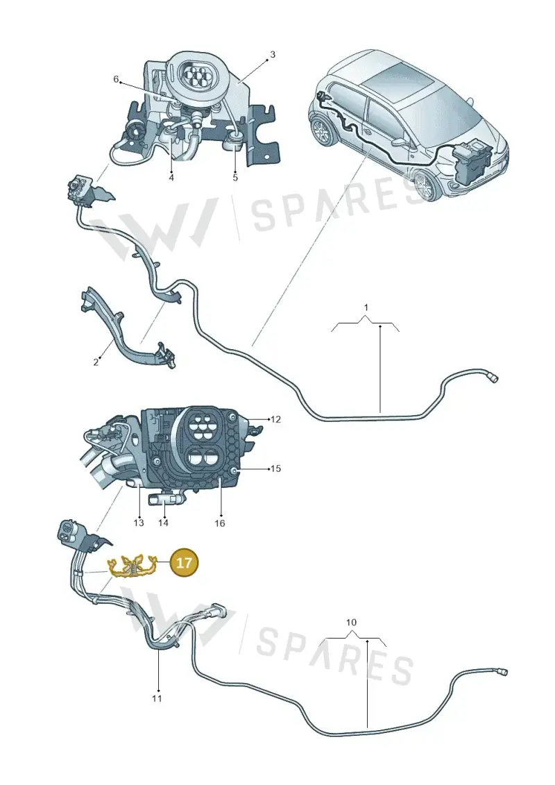 7L0971849A — Volkswagen E-up! (2013-2016) diagram 772971500, position 17