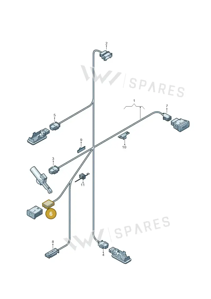 7L0972776A — Audi RS6 Avant (2019-2025) diagram 636972500, position 6