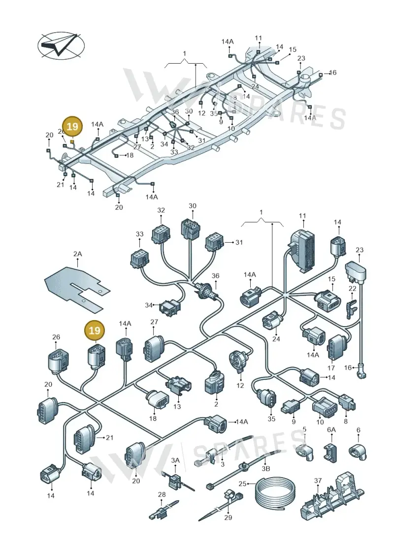 7L0973812 — Volkswagen Amarok twin cab (2022-) diagram 749971850, position 19