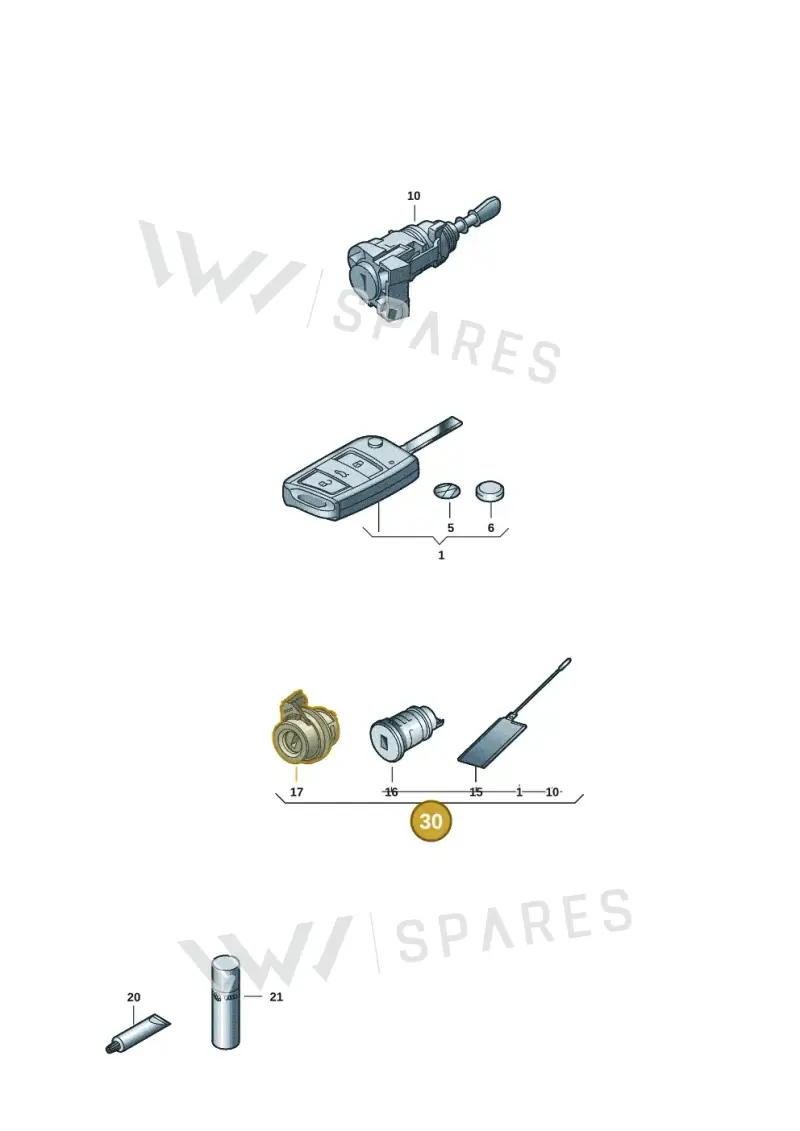 7L1800375FMAIF — Volkswagen Transporter Multivan (2019-2024) diagram 7ep837100, position 30