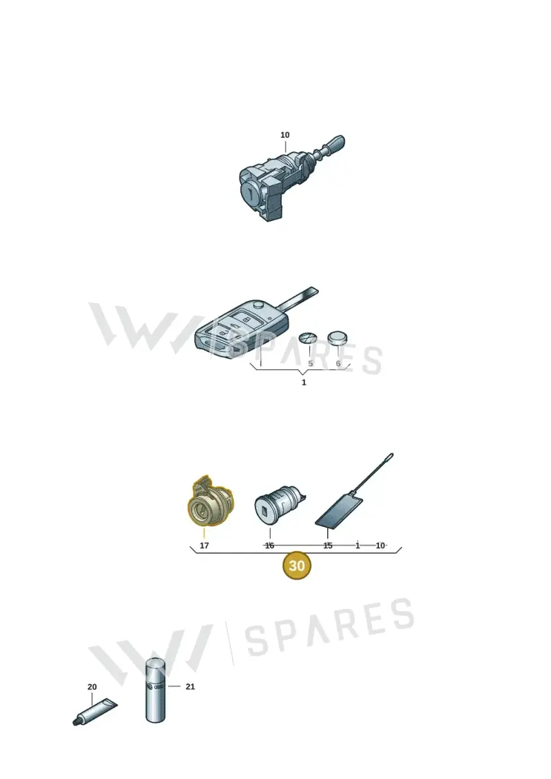 7L1800375GAAIF — Volkswagen Transporter Multivan (2019-2024) diagram 7ep837100, position 30