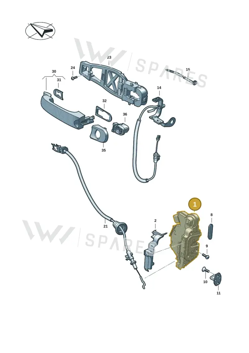 7L1837016F — Volkswagen Transport. multivan (2019-2024) diagram 7ep837000, position 1