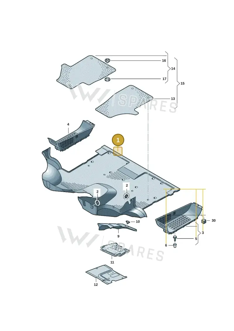 7L18637109BV — Volkswagen Caravelle (2019-2024) diagram 7em863000, position 1