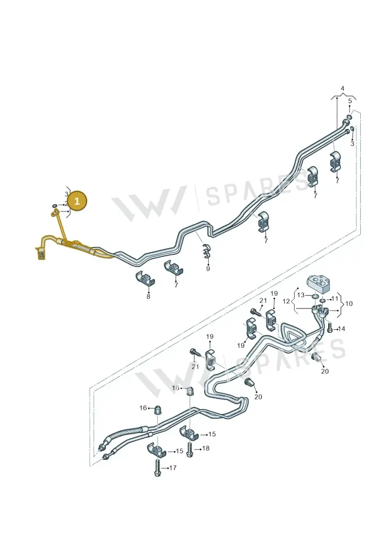 7L2816885B — Volkswagen Transporter Multivan (2019-2024) diagram 861260600, position 1