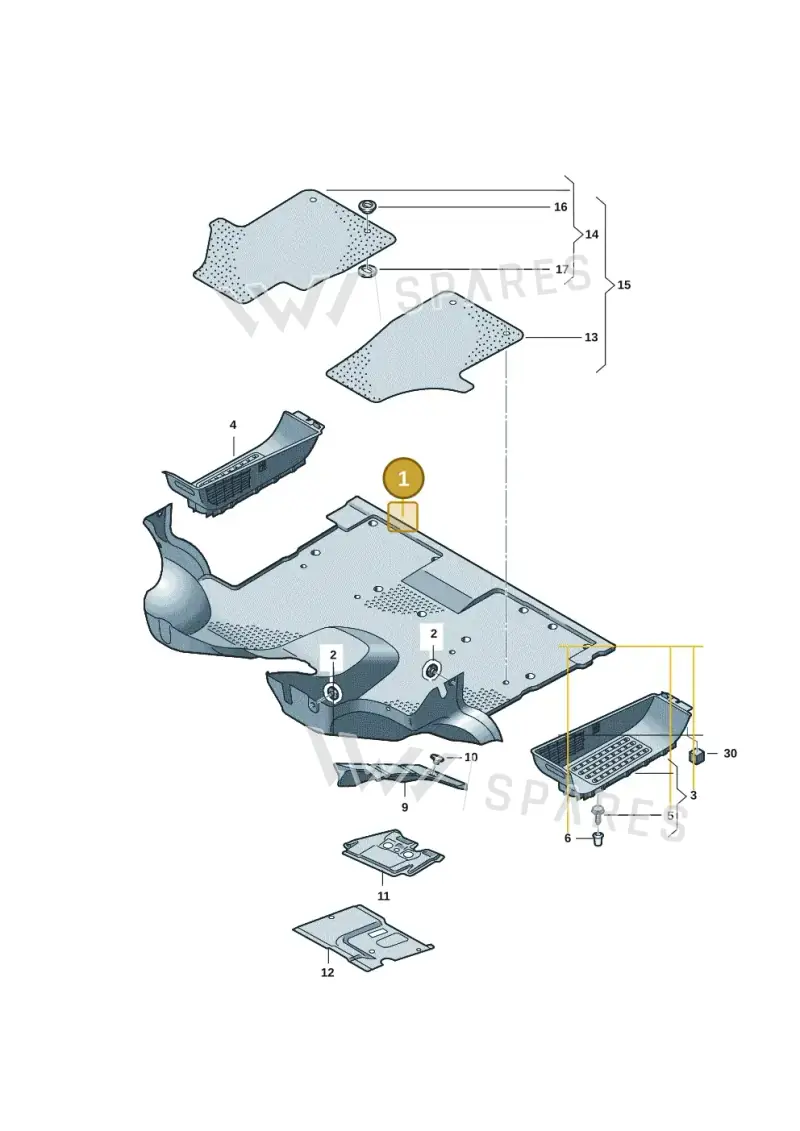 7L28637109BV — Volkswagen Caravelle (2019-2024) diagram 7em863000, position 1