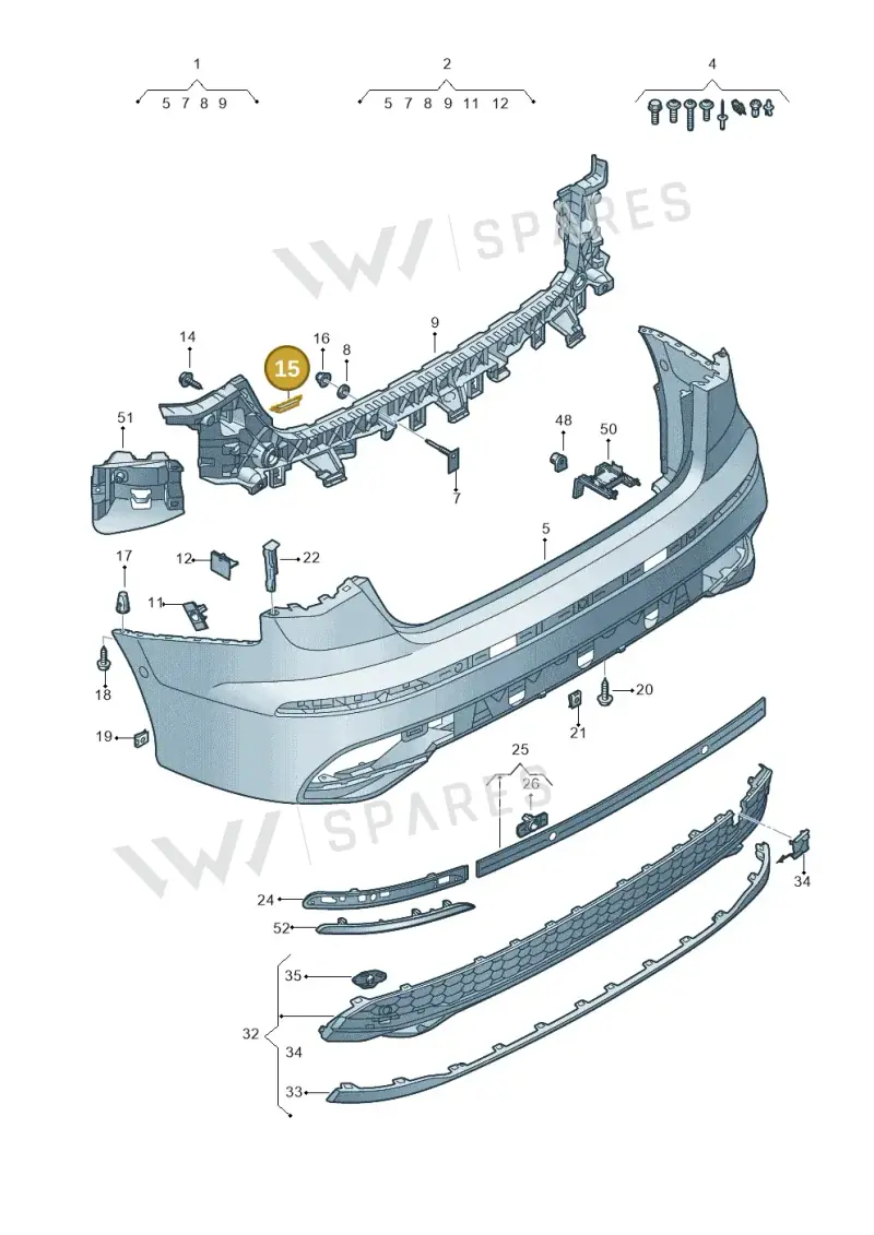 7L5018897 — Audi A3 Sportback (2019-2025) diagram 596807725, position 15