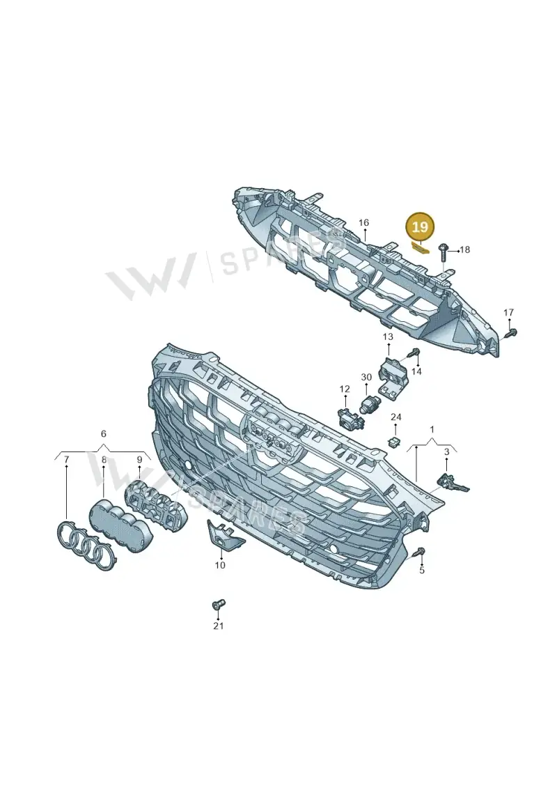 7L5018897 — Audi A3 Sportback (2019-2025) diagram 596853525, position 19