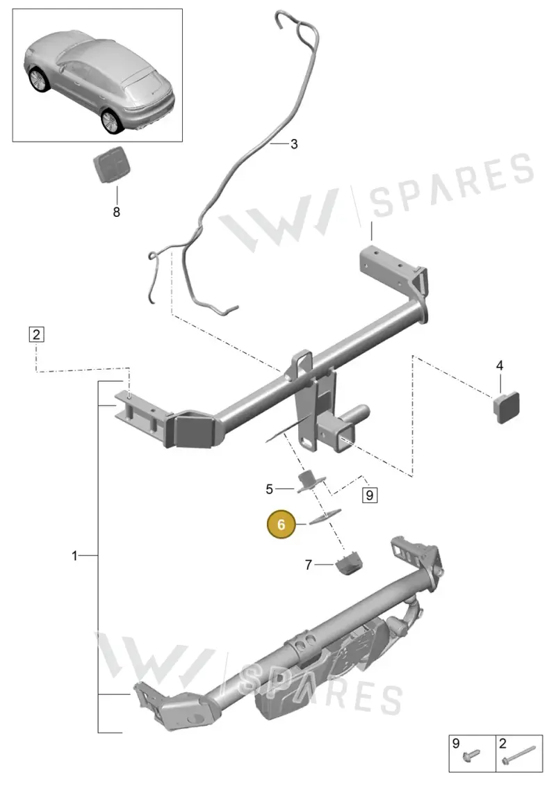 7L5945205 — Porsche Macan (2018-2022) diagram p52002000, position 6