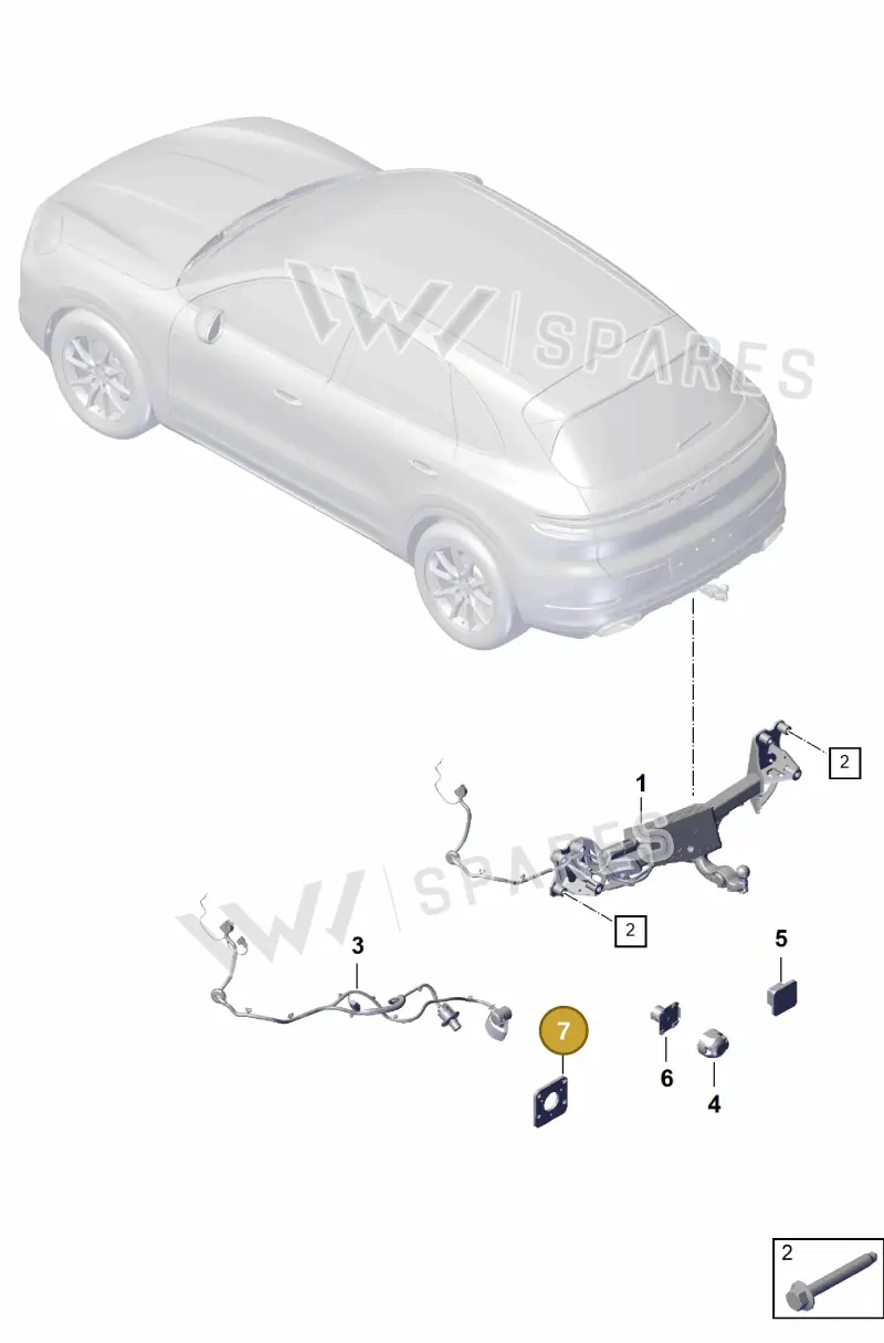 7L5945205 — Porsche Cayenne Coupe (2023-2023) diagram p60002000, position 7