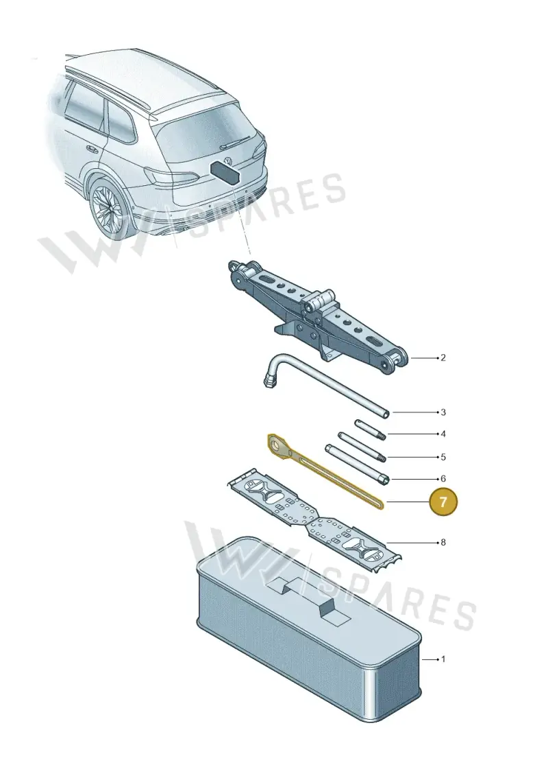 7L6011141 — Volkswagen Touareg (2017-2023) diagram 439012020, position 7