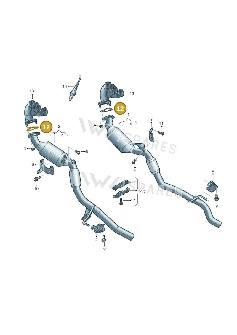 7L6253115E — Volkswagen Touareg BlueMotion (2014-2018) diagram 693253550, position 12