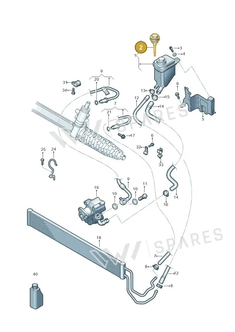 7L6422376 — Volkswagen Touareg                08> (2007-) diagram 274422500, position 2