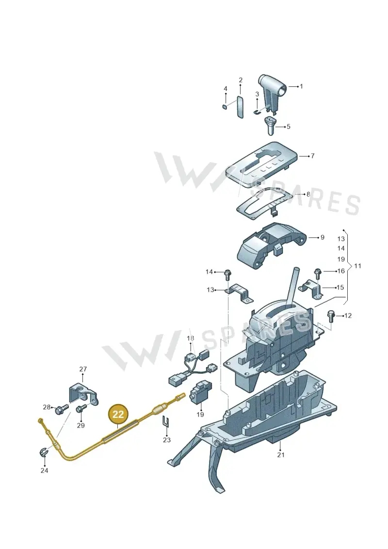 7L6713265 — Volkswagen Touareg                08> (2007-) diagram 274713150, position 22
