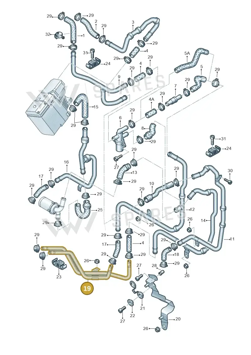7L6815802 — Volkswagen Touareg (2005-2006) diagram 274819350, position 19