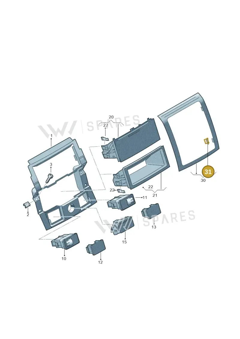 7L6857942 — Volkswagen Touareg                08> (2007-) diagram 274863600, position 31
