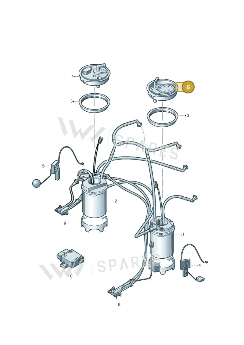 7L6919679D — Volkswagen Touareg                08> (2007-) diagram 478919300, position 6