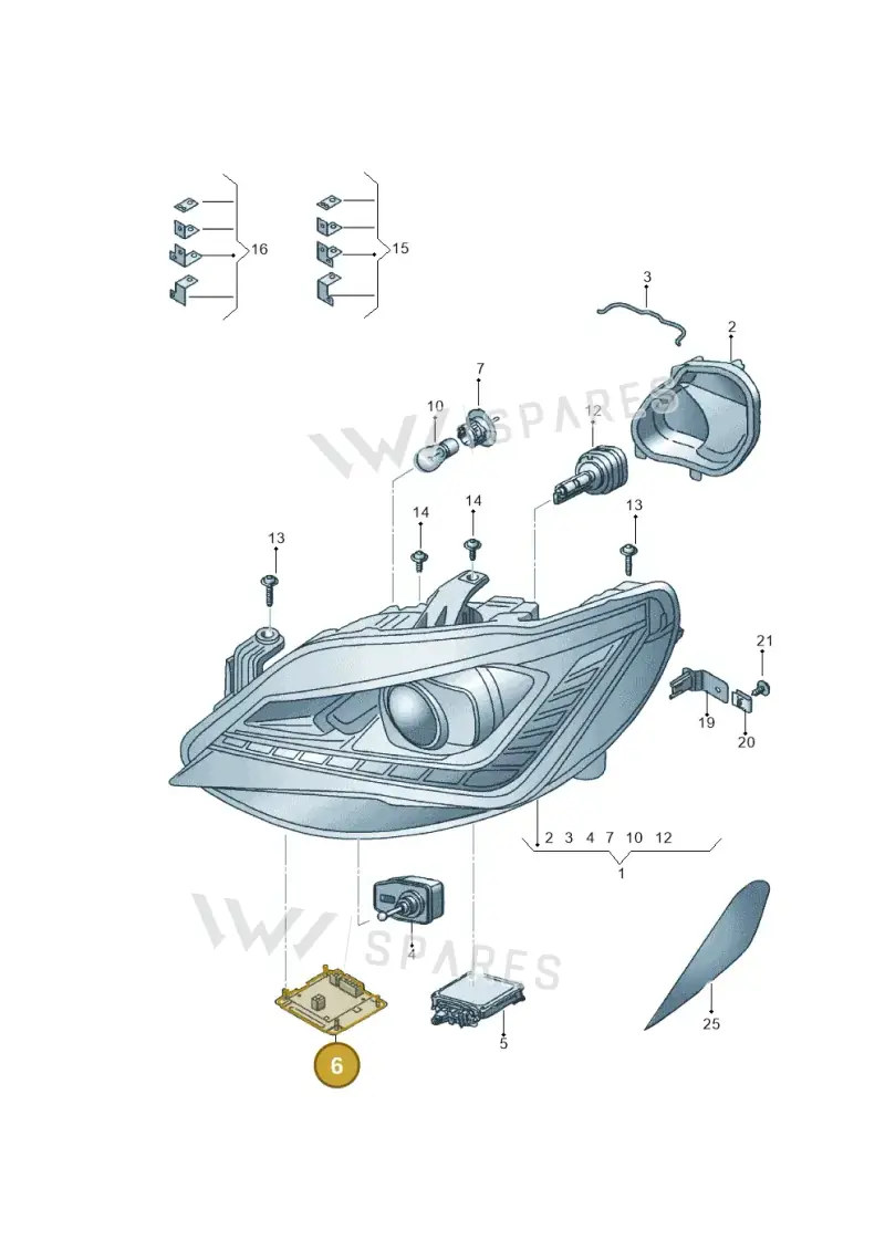 7L6941329A — SEAT Ibiza (2015-) diagram 743941100, position 6