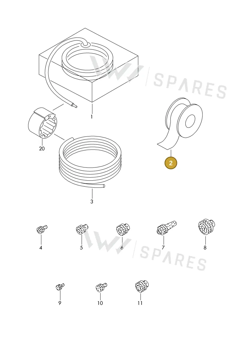 7L6972108A — Audi 1J0 platform diagram 198979200, position 2