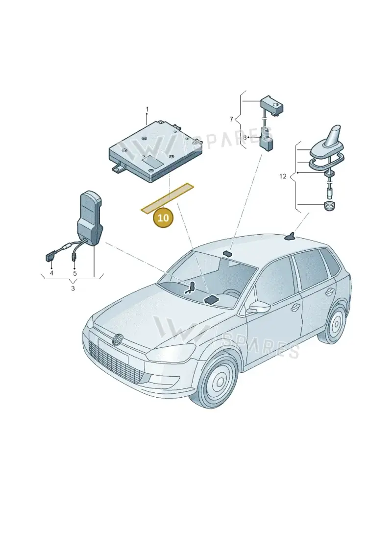 7L6972108A — Volkswagen Polo (2012-2014) diagram 747035550, position 10
