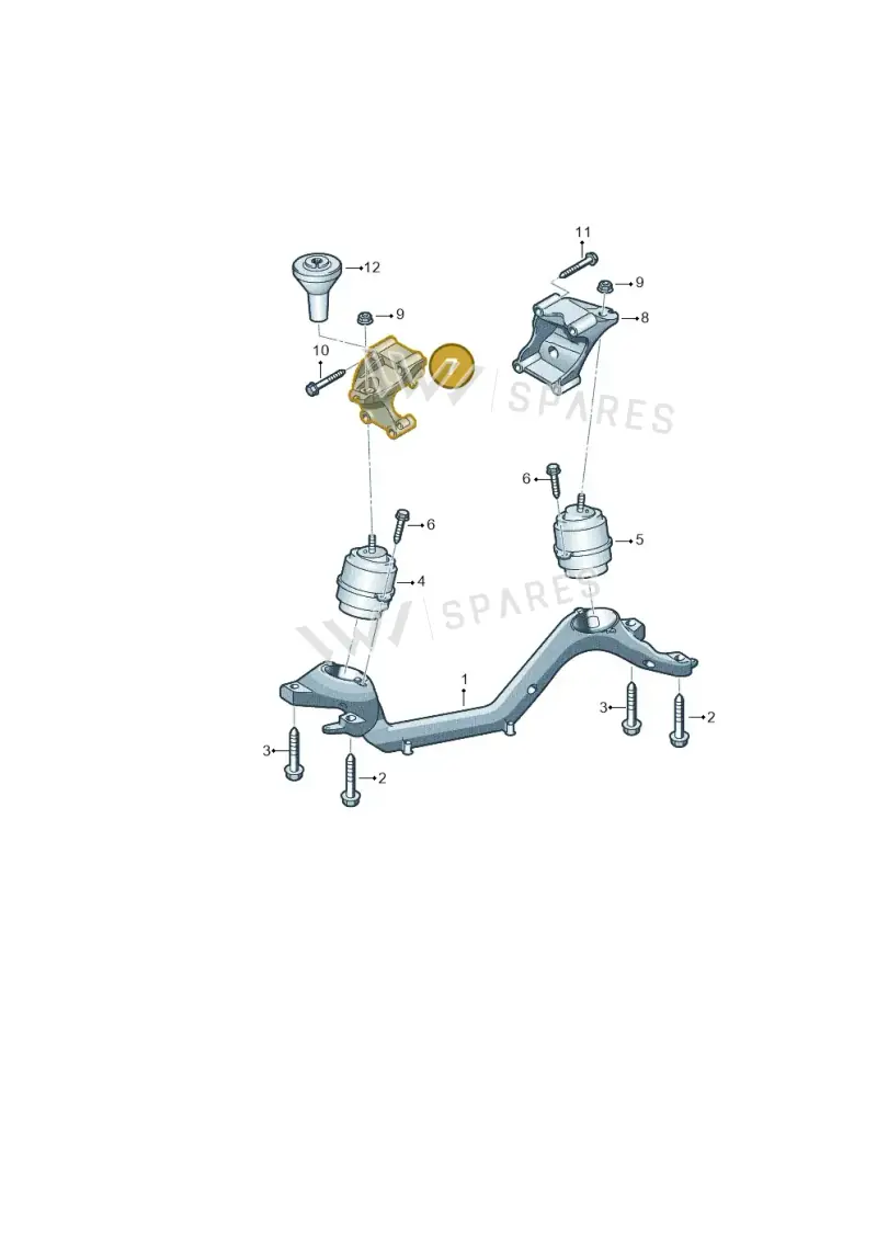 7L8199307F — Volkswagen Touareg BlueMotion (2014-2018) diagram 274199500, position 7