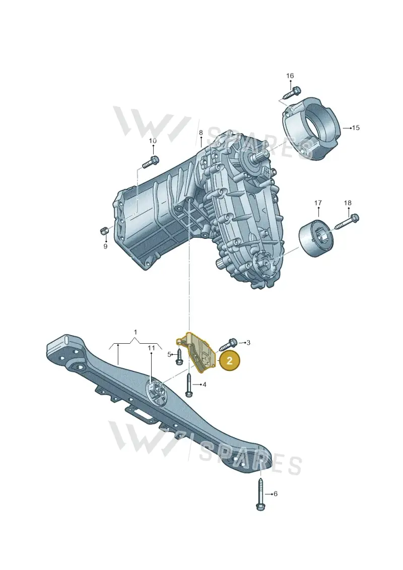 7L8399649 — Volkswagen Touareg BlueMotion (2014-2018) diagram 693341460, position 2