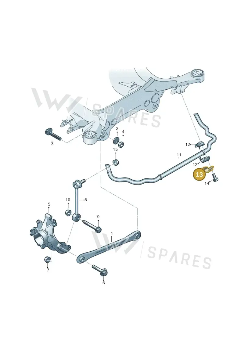 7L8511418 — Volkswagen Touareg                08> (2007-) diagram 274501200, position 13