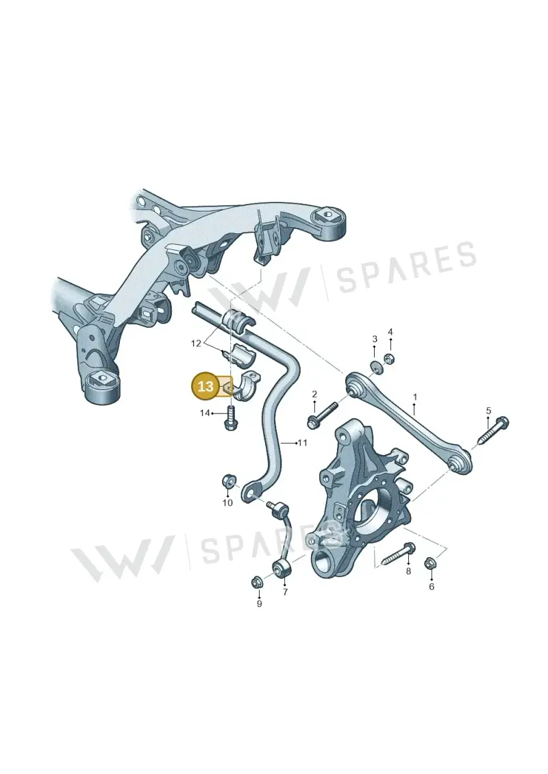 7L8511418 — Volkswagen Touareg BlueMotion (2014-2018) diagram 693501200, position 13