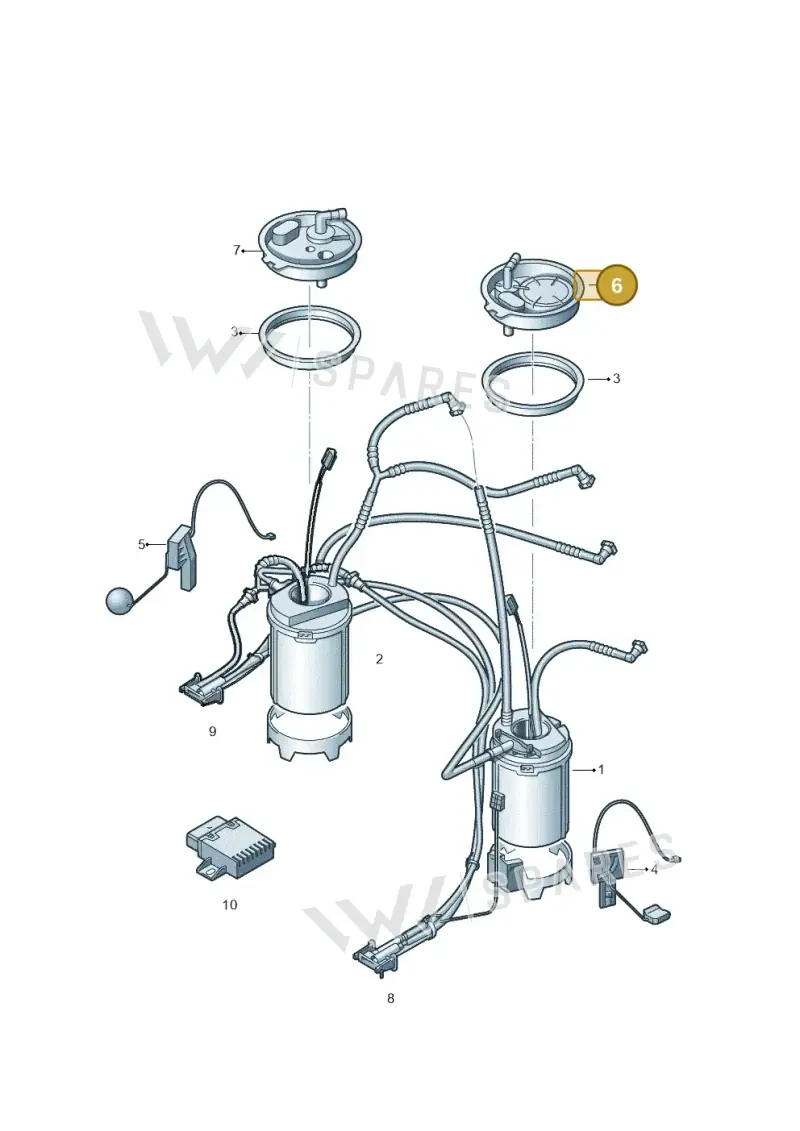 7L8919679E — Volkswagen Touareg BlueMotion (2014-2018) diagram 478919300, position 6