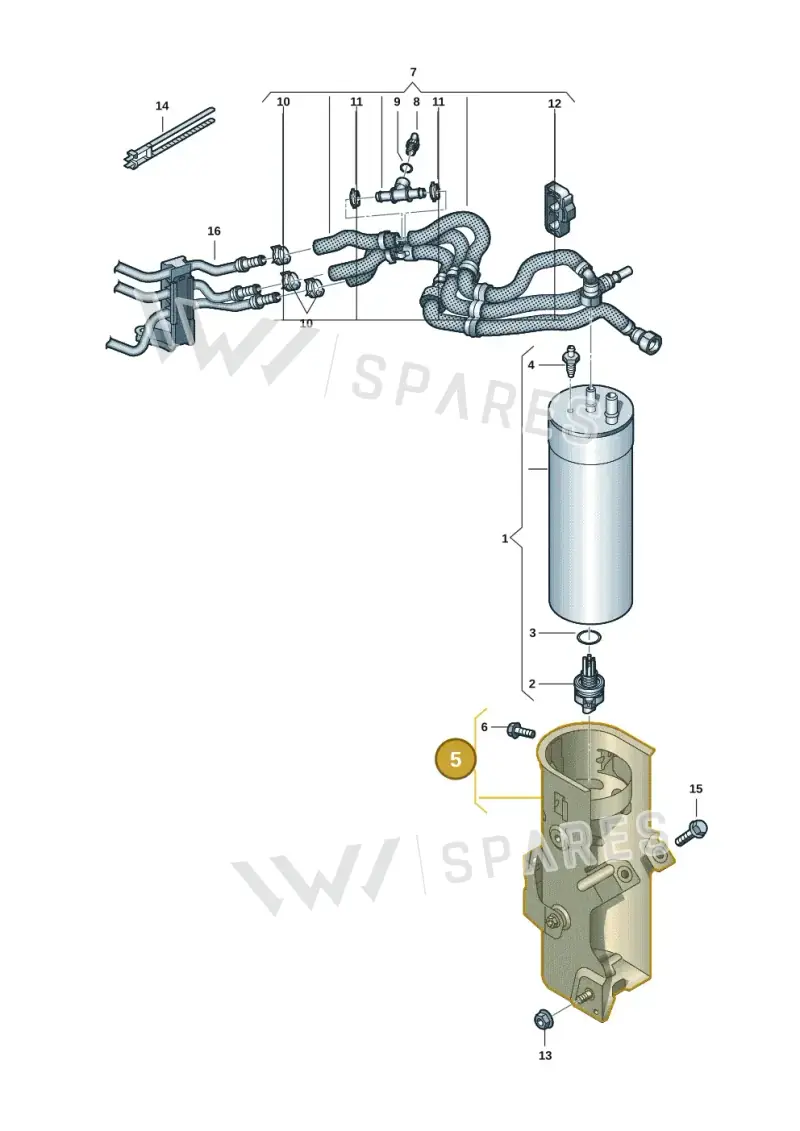 7LA127224A — Volkswagen Transport. multivan (2019-2024) diagram 7fp127000, position 5