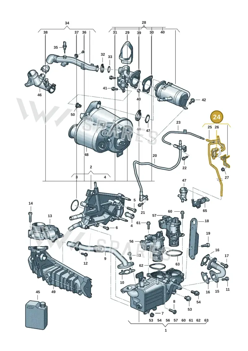 7LA129456H — Volkswagen Transport. multivan (2019-2024) diagram 7ep131020, position 24