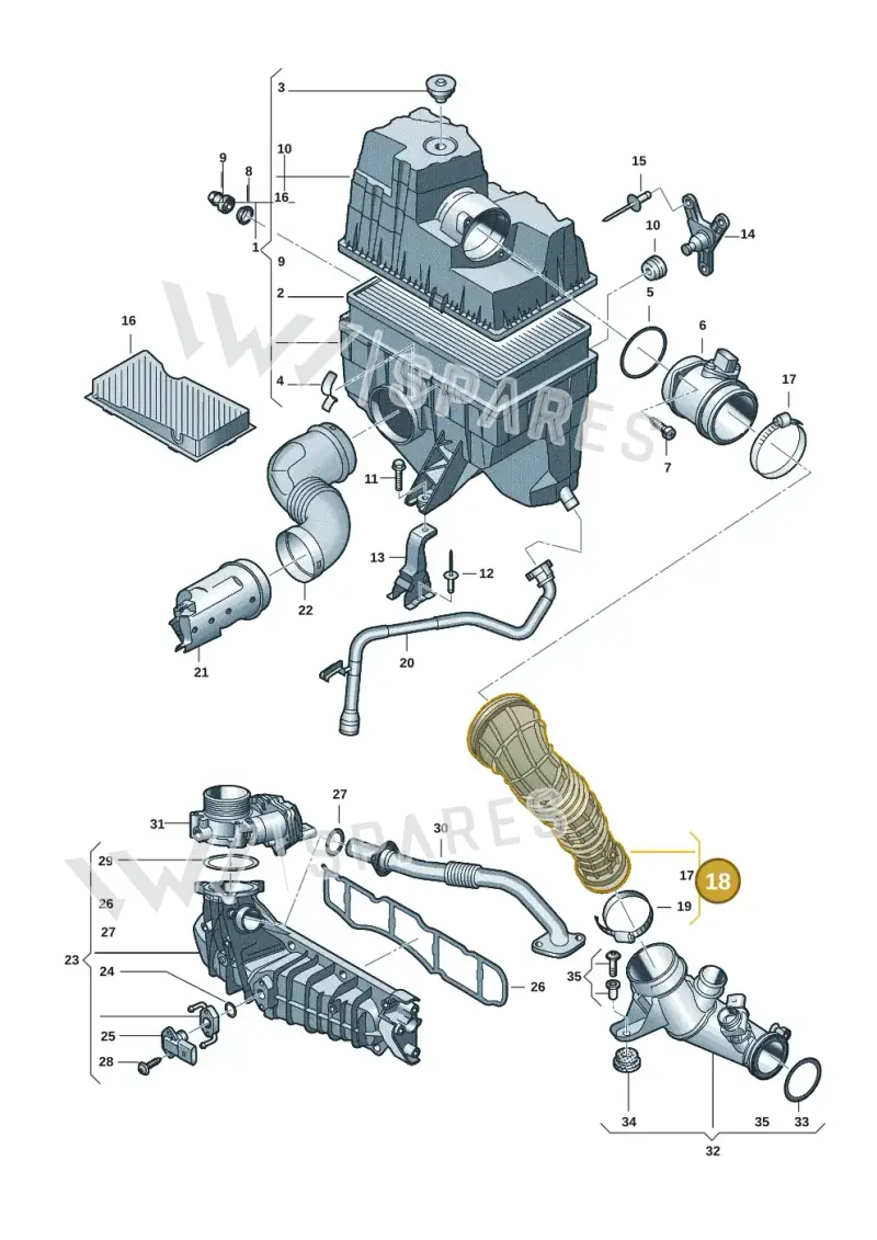 7LA129615 — Volkswagen Transport. multivan (2019-2024) diagram 7ep129020, position 18