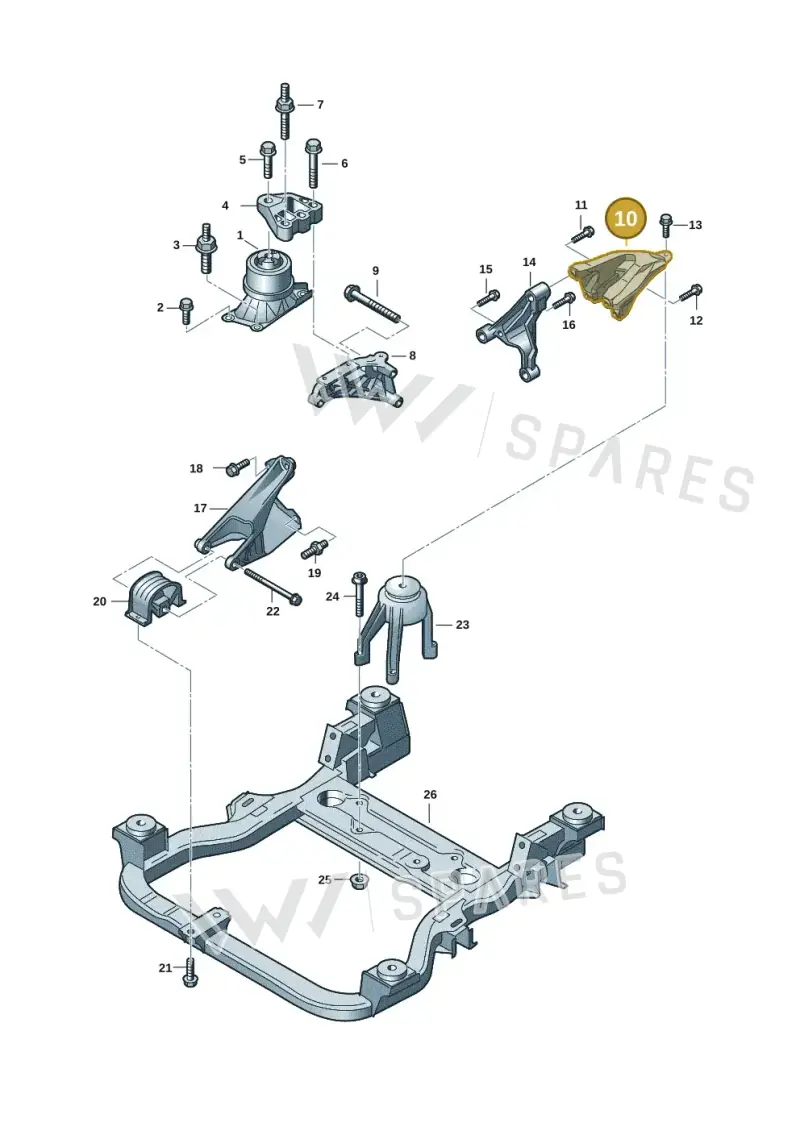 7LA199370D — Volkswagen Transport. multivan (2019-2024) diagram 7ep199000, position 10