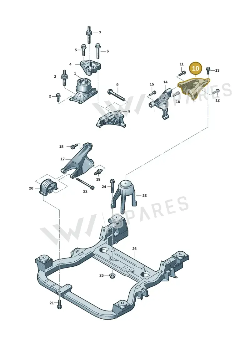 7LA199370E — Volkswagen Transport. multivan (2019-2024) diagram 7ep199000, position 10