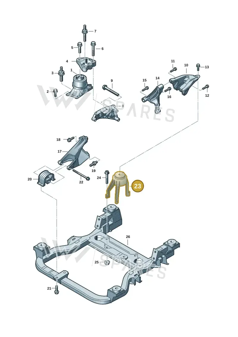 7LA199849C — Volkswagen Transport. multivan (2019-2024) diagram 7ep199000, position 23