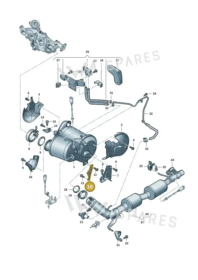 7LA253128S — Volkswagen Transport. multivan (2019-2024) diagram 7em253075, position 10