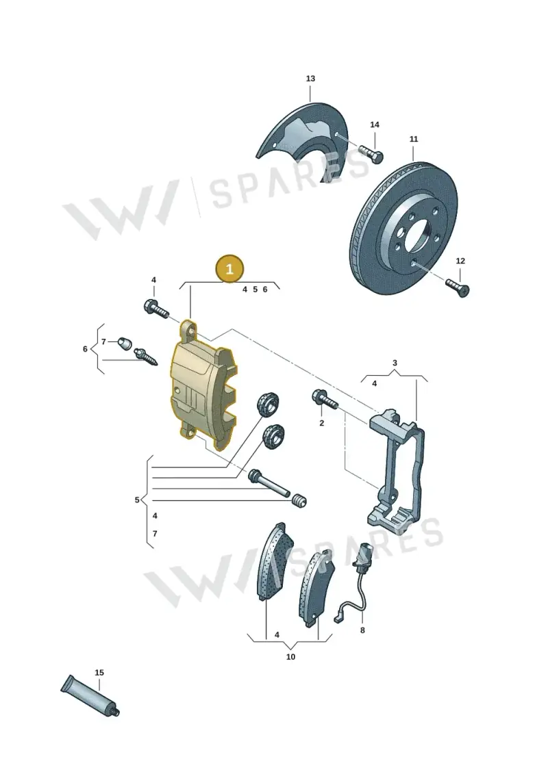 7LA615123 — Volkswagen Transport. multivan (2019-2024) diagram 7fp615000, position 1