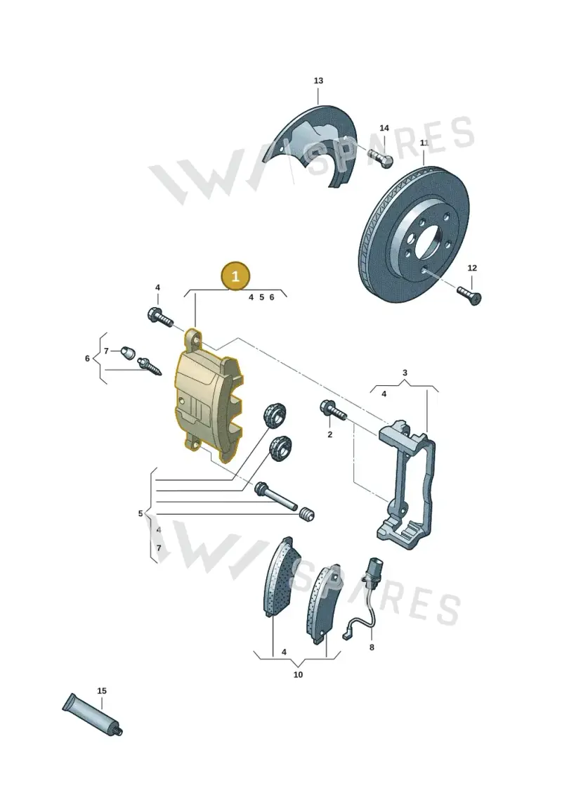 7LA615124 — Volkswagen Transport. multivan (2019-2024) diagram 7fp615000, position 1