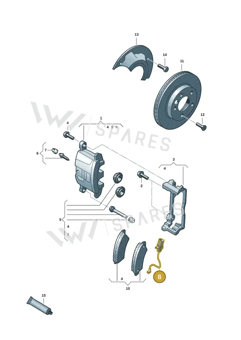 7LA615437 — Volkswagen Transport. multivan (2019-2024) diagram 7fp615000, position 8